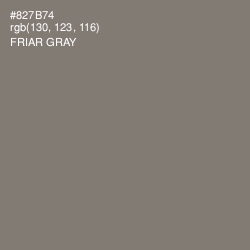 #827B74 - Friar Gray Color Image